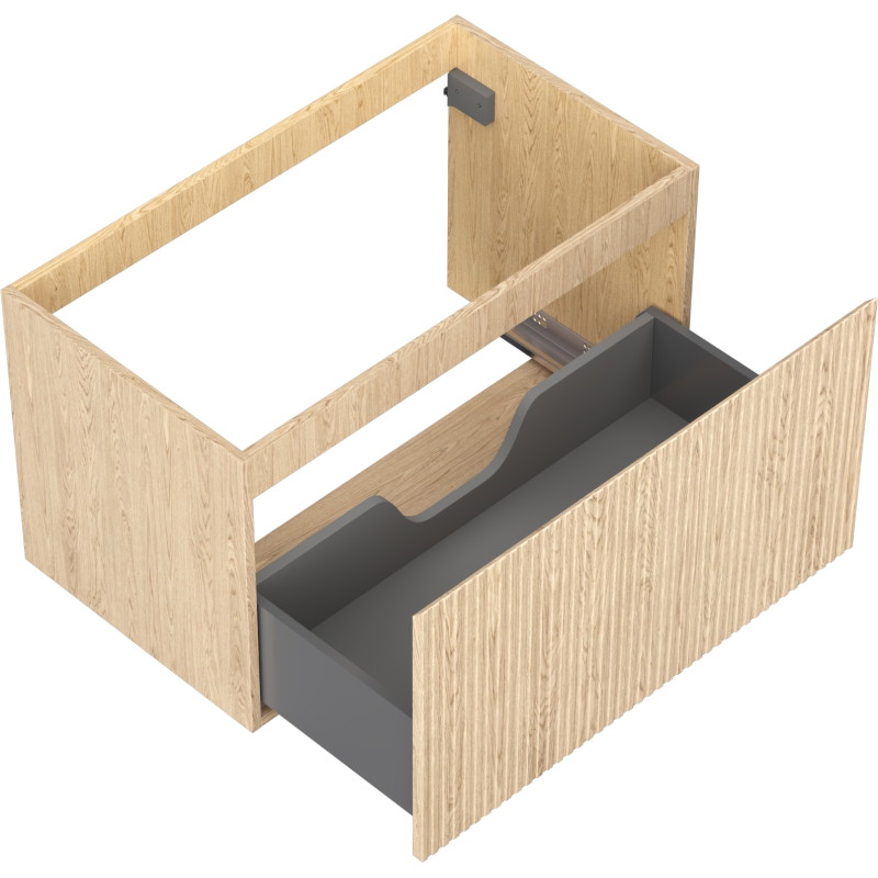 Mexen Rivel vannitoa valamu aluskapp 80 cm, 1 sahtel, sooneline, tamm - 91A20-08047-1-BF81