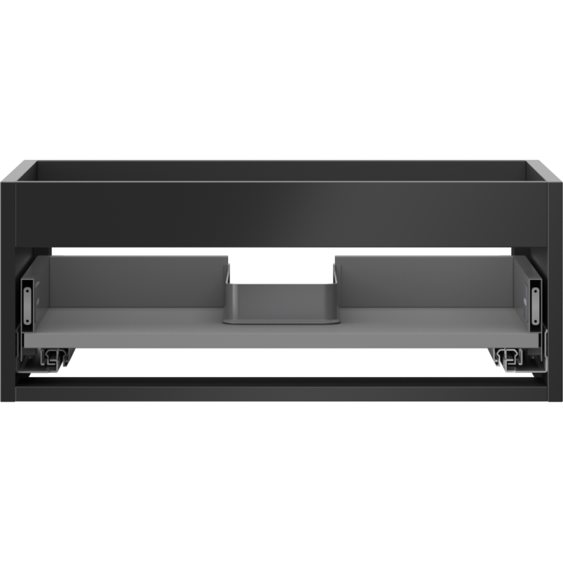 Mexen Box-A corpo do armário para lavatório 60 cm, 1 gaveta, preto mate - 91AX0-0600-235-1-71