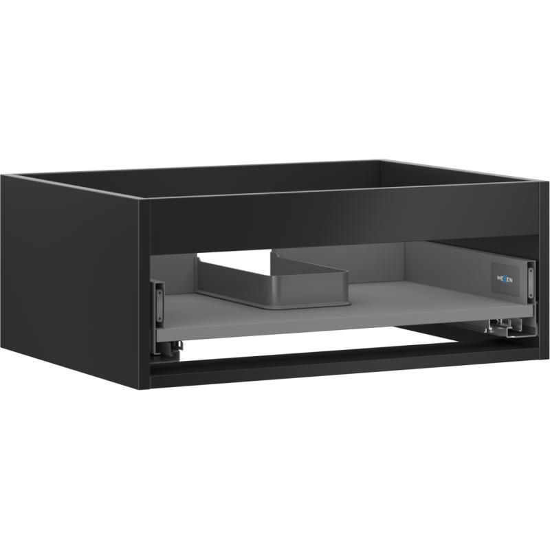Mexen Box-A cabinet body under-sink unit 60 cm, 1 drawer, black matte - 91AX0-0600-235-1-71