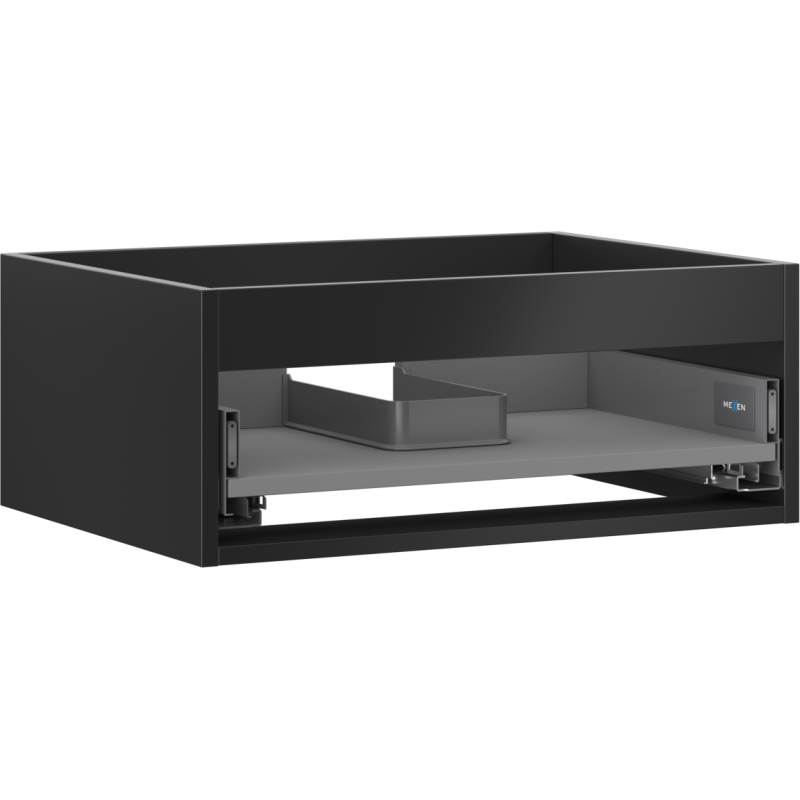 Mexen Box-A Korpus Unterschrank 60 cm, 1 Schublade, Schwarz Matt - 91AX0-0600-235-1-71