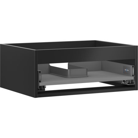 Mexen Box-A cuerpo de armario debajo del lavabo 60 cm, 1 cajón, negro mate - 91AX0-0600-235-1-71