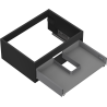 Mexen Box-A Korpus Unterschrank 60 cm, 1 Schublade, Schwarz Matt - 91AX0-0600-235-1-71
