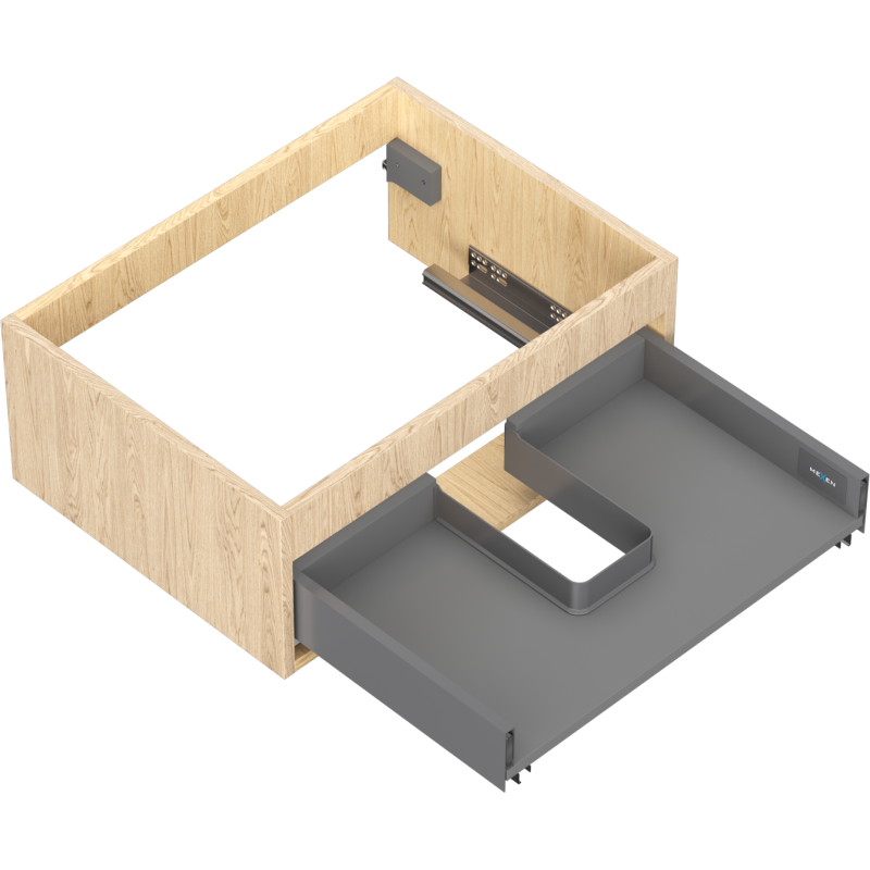 Mexen Box-A σώμα ντουλάπας υπό νιπτήρα 60 cm, 1 συρτάρι, δρυς - 91AX0-0600-235-1-81