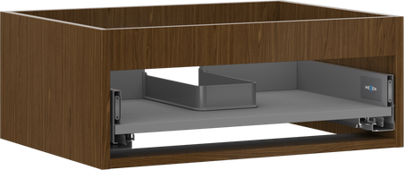 Mexen Box-A σώμα ντουλάπι κάτω από τον νιπτήρα 60 cm, 1 συρτάρι, καρυδί
