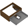 Mexen Box-A 60 cm onderkast, 1 lade, walnoot - 91AX0-0600-235-1-86