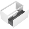 Mexen Rivel Badezimmerschrank unter dem Waschbecken 90 cm, 1 Schublade, geriffelt, weiß matt - 91A20-09047-1-BF01