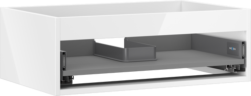 Mexen Box-A kabinettkropp för tvättställ 70 cm, 1 låda, vit glans - 91AX0-0700-235-1-00