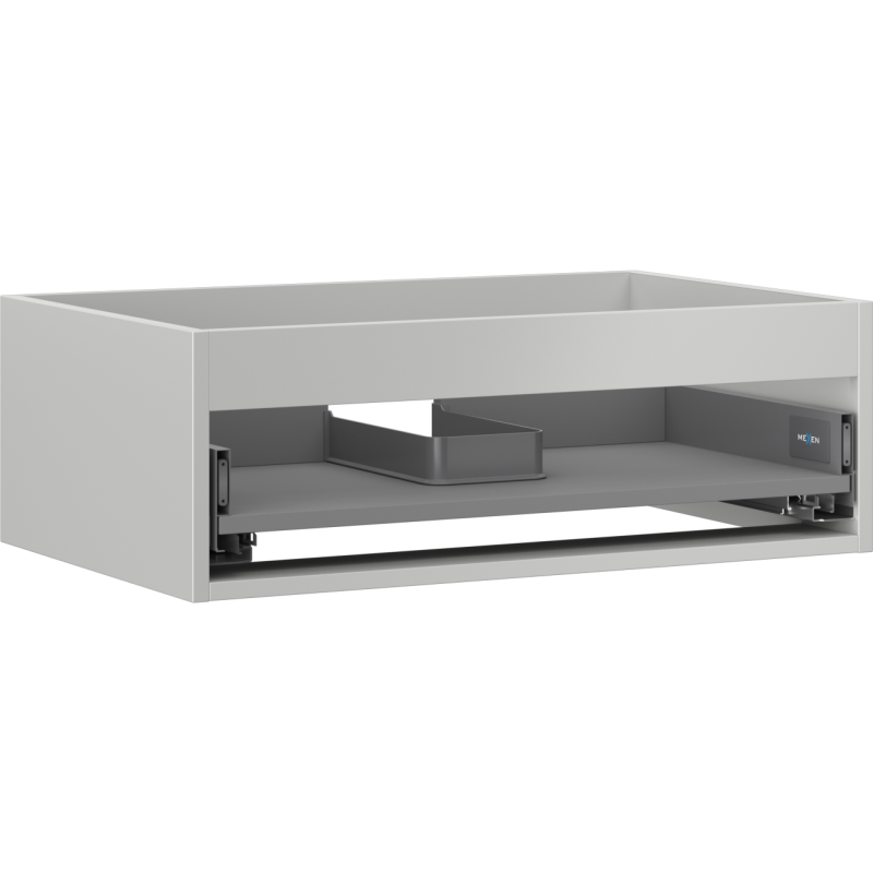 Mexen Box-A cuerpo del mueble bajo lavabo 70 cm, 1 cajón, gris mate - 91AX0-0700-235-1-62