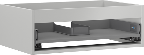 Mexen Box-A corps d'armoire sous lavabo 70 cm, 1 tiroir, gris mat - 91AX0-0700-235-1-62