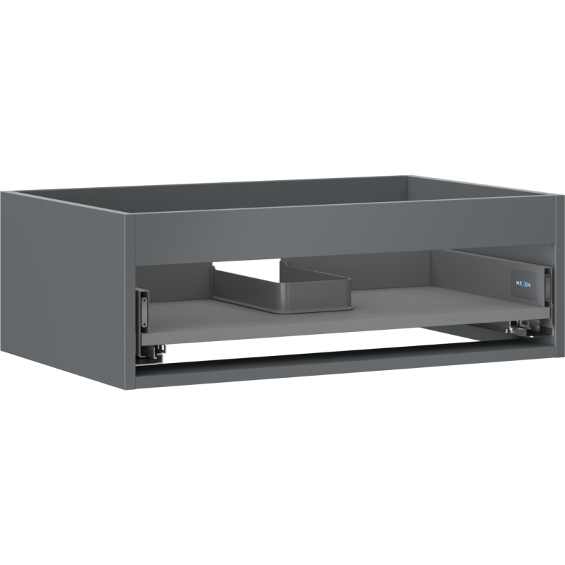 Mexen Box-A kastlichaam onderwastafelkast 70 cm, 1 lade, grafiet mat - 91AX0-0700-235-1-66