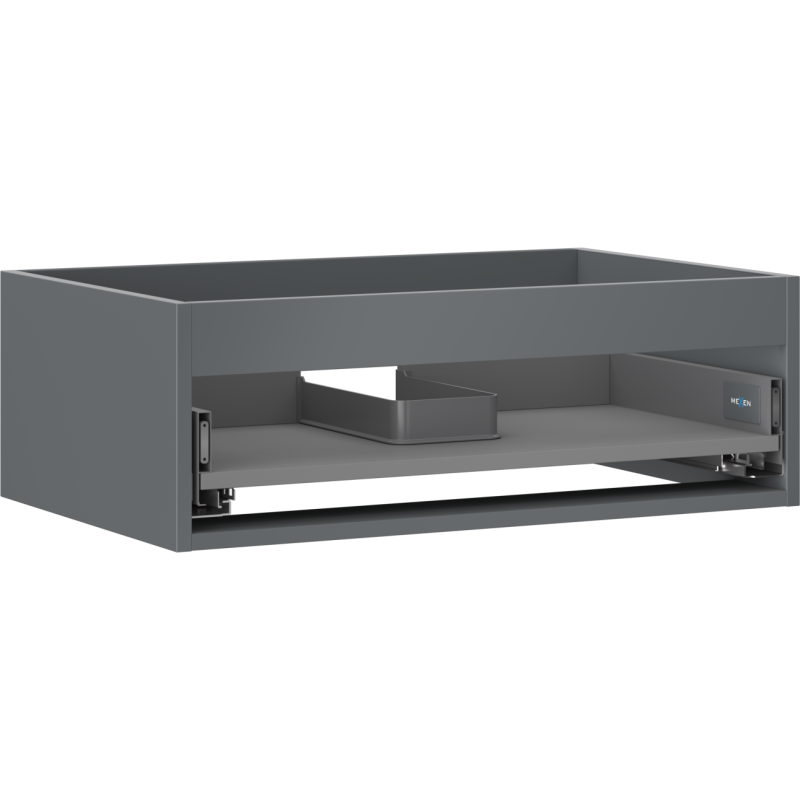 Mexen Box-A Unterschrank-Korpus 70 cm, 1 Schublade, mattes Graphit - 91AX0-0700-235-1-66