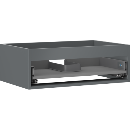 Mexen Box-A kastlichaam onderwastafelkast 70 cm, 1 lade, grafiet mat - 91AX0-0700-235-1-66