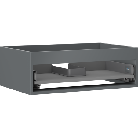 Mexen Box-A Unterschrank-Korpus 70 cm, 1 Schublade, mattes Graphit - 91AX0-0700-235-1-66