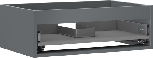Mexen Box-A σώμα ντουλαπιού κάτω από νιπτήρα 70 cm, 1 συρτάρι, ματ γραφίτης