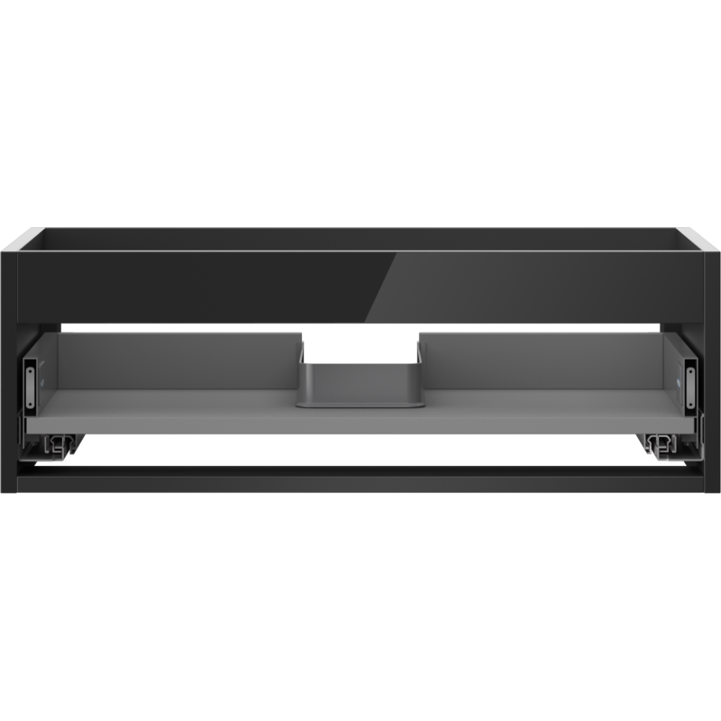 Mexen Box-A Korpus des Waschtischunterschranks 70 cm, 1 Schublade, Schwarz Glanz - 91AX0-0700-235-1-70