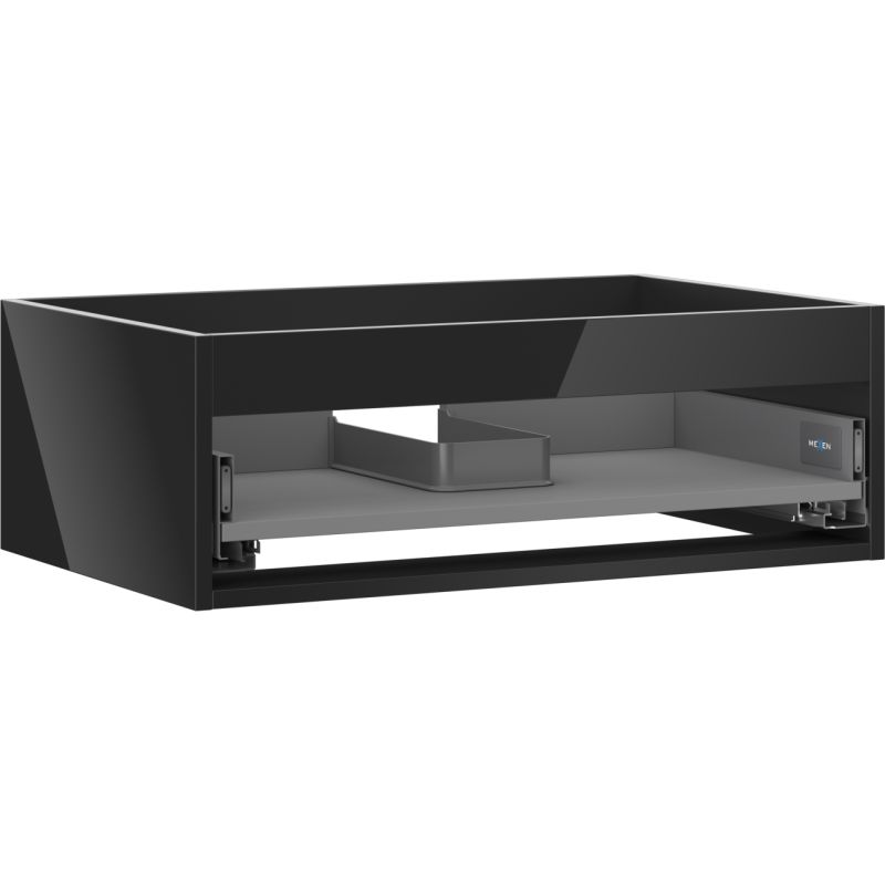 Mexen Box-A 70 cm onderkast lichaam, 1 lade, zwart glans - 91AX0-0700-235-1-70