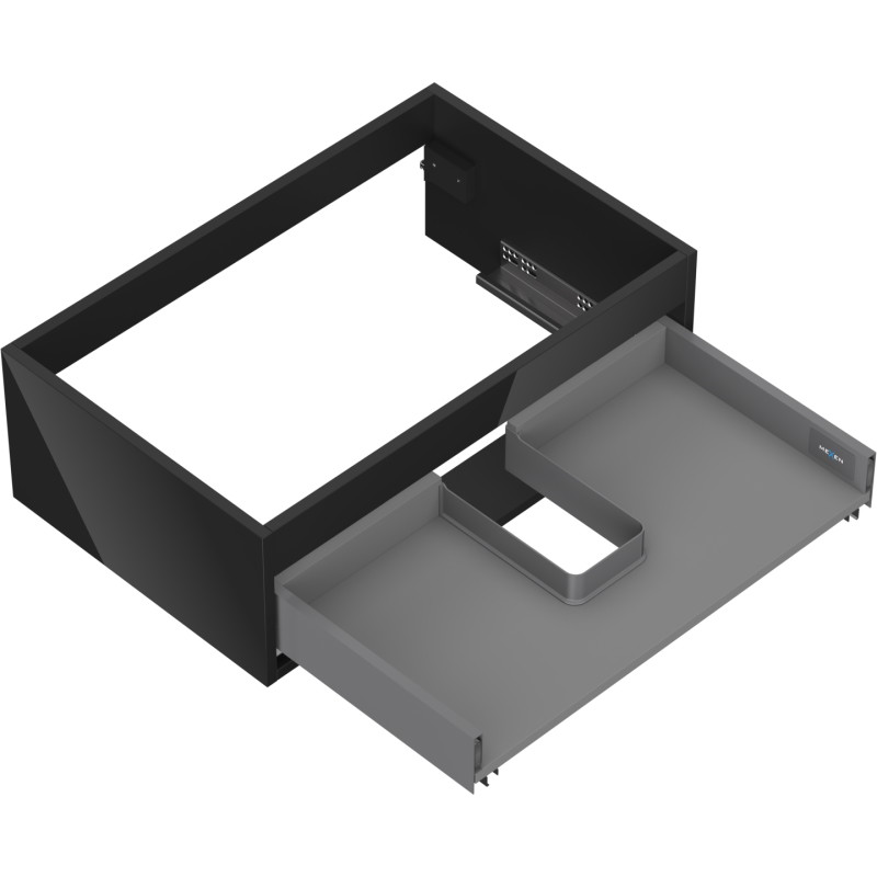 Mexen Box-A valamukapi korpus 70 cm, 1 sahtel, must läikiv - 91AX0-0700-235-1-70