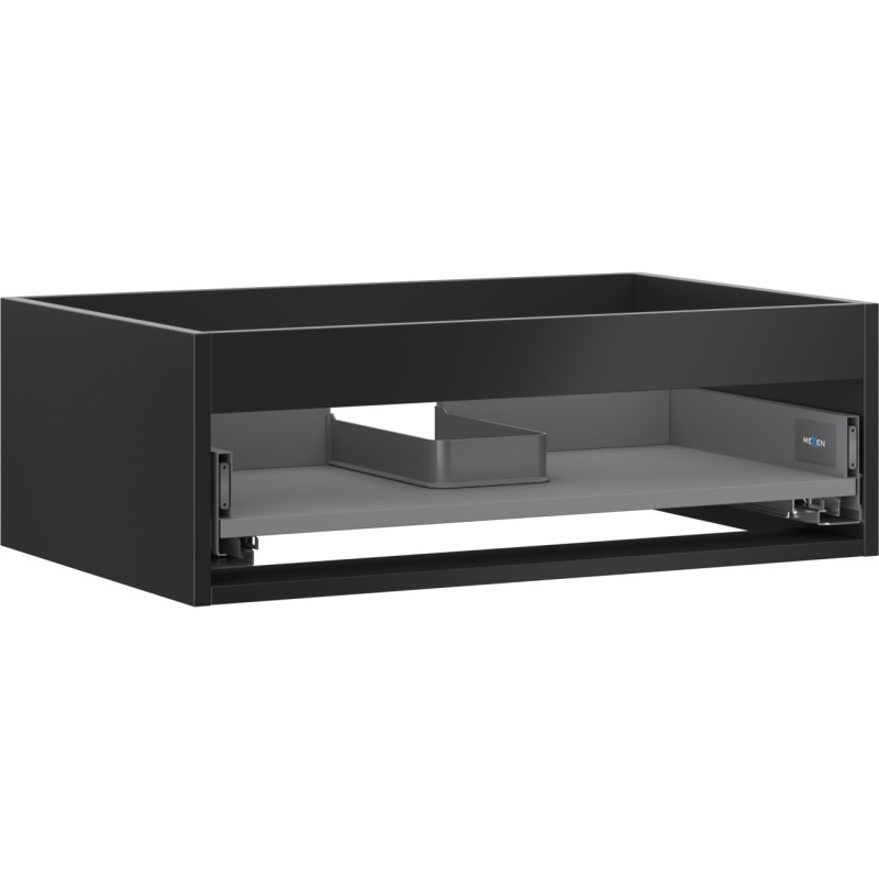 Mexen Box-A kućište ormarića ispod umivaonika 70 cm, 1 ladica, crni mat - 91AX0-0700-235-1-71