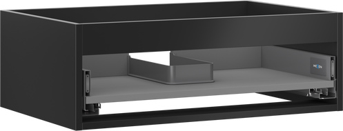 Mexen Box-A vanity cabinet carcass 70 cm, 1 drawer, black matte - 91AX0-0700-235-1-71