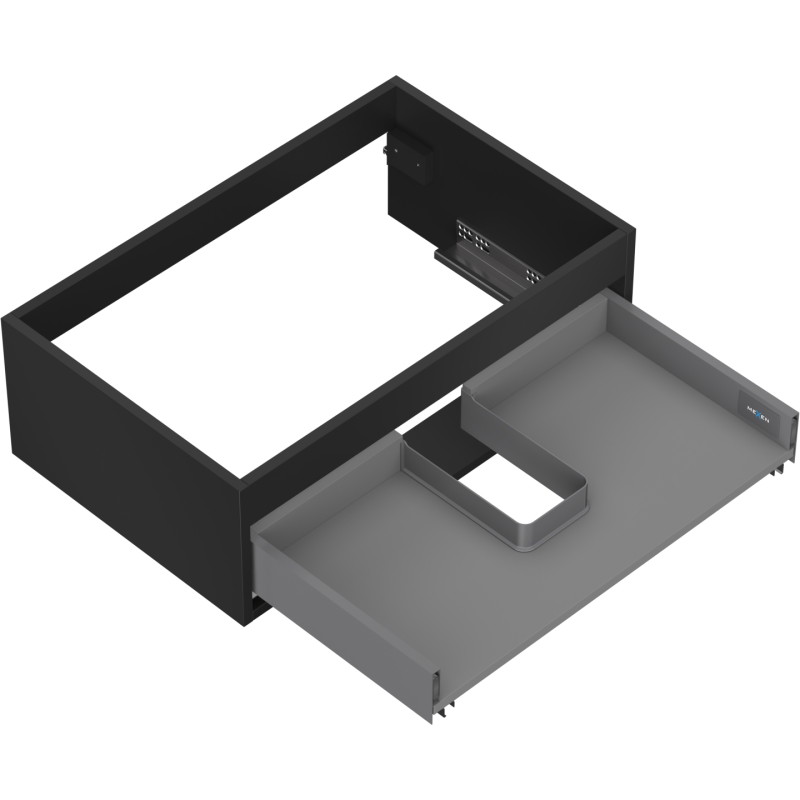 Mexen Box-A valamualuse kapi korpus 70 cm, 1 sahtel, must matt - 91AX0-0700-235-1-71