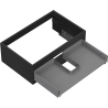 Mexen Box-A Korpus Waschtischunterschrank 70 cm, 1 Schublade, Schwarz matt - 91AX0-0700-235-1-71