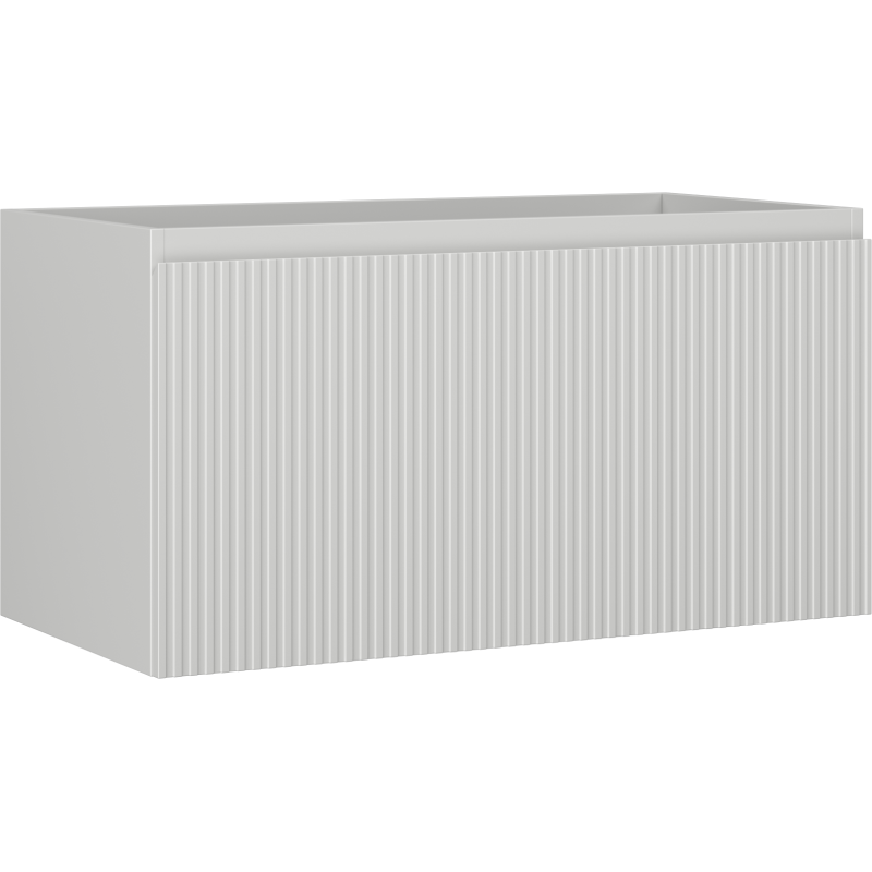 Mexen Rivel mueble de baño bajo lavabo de 90 cm, 1 cajón, ranurado, gris mate - 91A20-09047-1-BF62