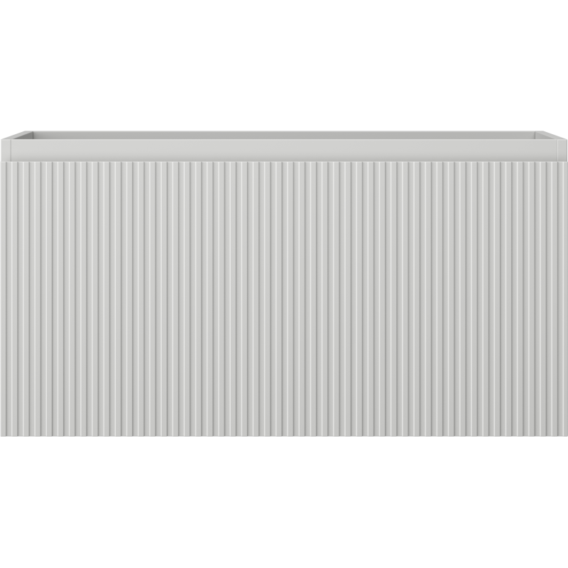 Mexen Rivel mueble de baño bajo lavabo de 90 cm, 1 cajón, ranurado, gris mate - 91A20-09047-1-BF62