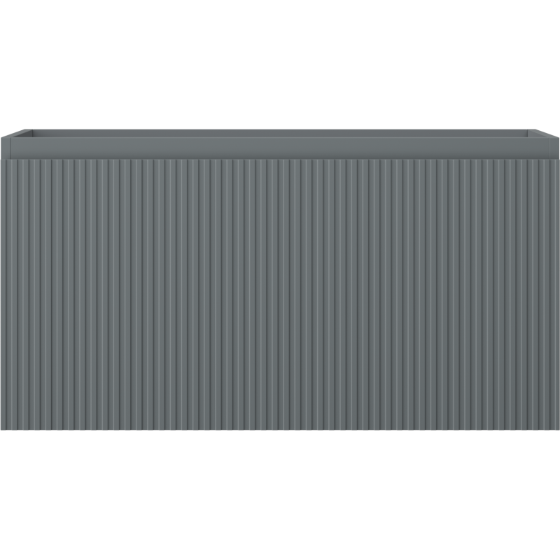 Mexen Rivel meuble de salle de bains sous-lavabo 90 cm, 1 tiroir, rainuré, gris mat - 91A20-09047-1-BF66