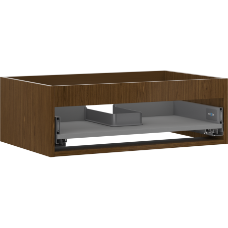 Mexen Box-A corpo dell'armadietto sottolavabo 70 cm, 1 cassetto, noce - 91AX0-0700-235-1-86