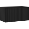 Mexen Rivel badkamerkast onder de wastafel 90 cm, 1 lade, gefreesd, zwart mat - 91A20-09047-1-BF71
