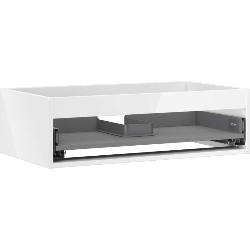 Mexen Box-A cuerpo de gabinete de lavabo 80 cm, 1 cajón, blanco brillante - 91AX0-0800-235-1-00