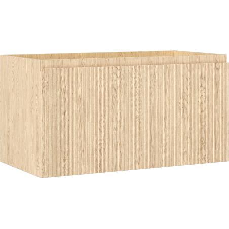 Mexen Rivel bathroom cabinet for washbasin 90 cm, 1 drawer, ridged, oak - 91A20-09047-1-BF81