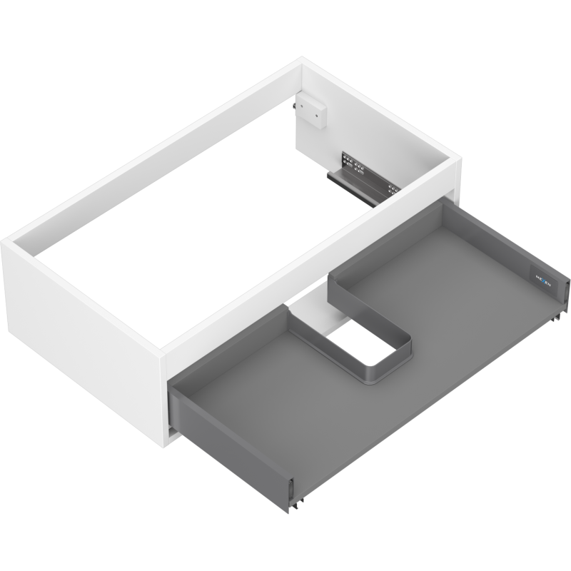 Mexen Box-A kastlichaam onder wastafel 80 cm, 1 lade, wit mat - 91AX0-0800-235-1-01