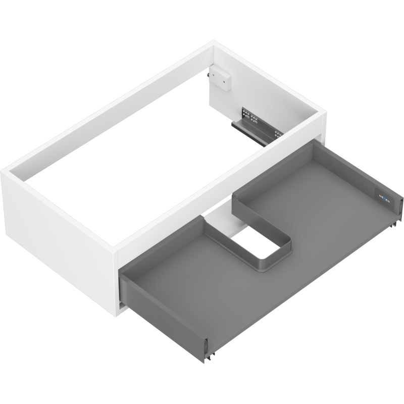 Mexen Box-A korpus szafki podumywalkowej 80 cm, 1 szuflada, biały mat - 91AX0-0800-235-1-01