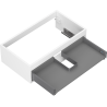 Mexen Box-A vanity cabinet body 80 cm, 1 drawer, white matte - 91AX0-0800-235-1-01