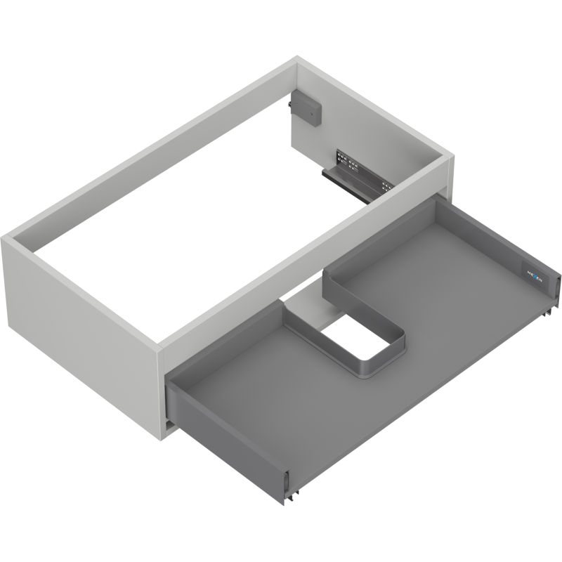 Mexen Box-A cabinet base for washbasin 80 cm, 1 drawer, grey matte - 91AX0-0800-235-1-62