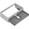 Mexen Box-A caisson de meuble sous-vasque 80 cm, 1 tiroir, gris mat - 91AX0-0800-235-1-62