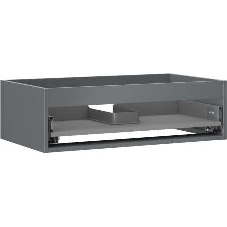 Mexen Box-A Korpus des Waschtischunterschranks 80 cm, 1 Schublade, Graphit matt - 91AX0-0800-235-1-66