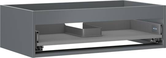 Mexen Box-A valamualuse kapi korpus 80 cm, 1 sahtel, matt grafiit - 91AX0-0800-235-1-66