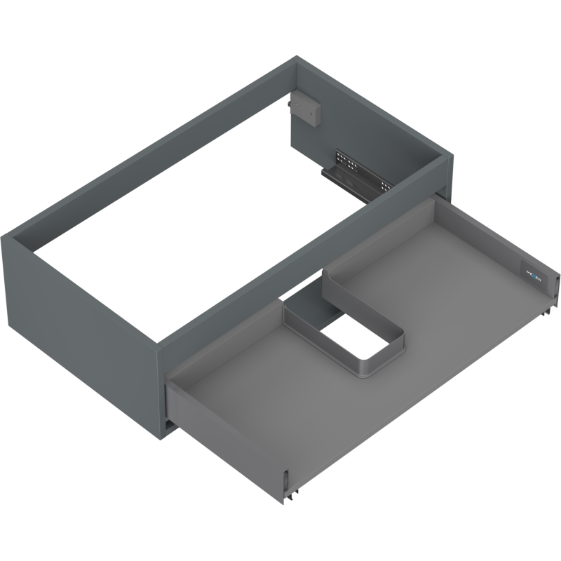 Mexen Box-A korpus szafki podumywalkowej 80 cm, 1 szuflada, grafit mat - 91AX0-0800-235-1-66