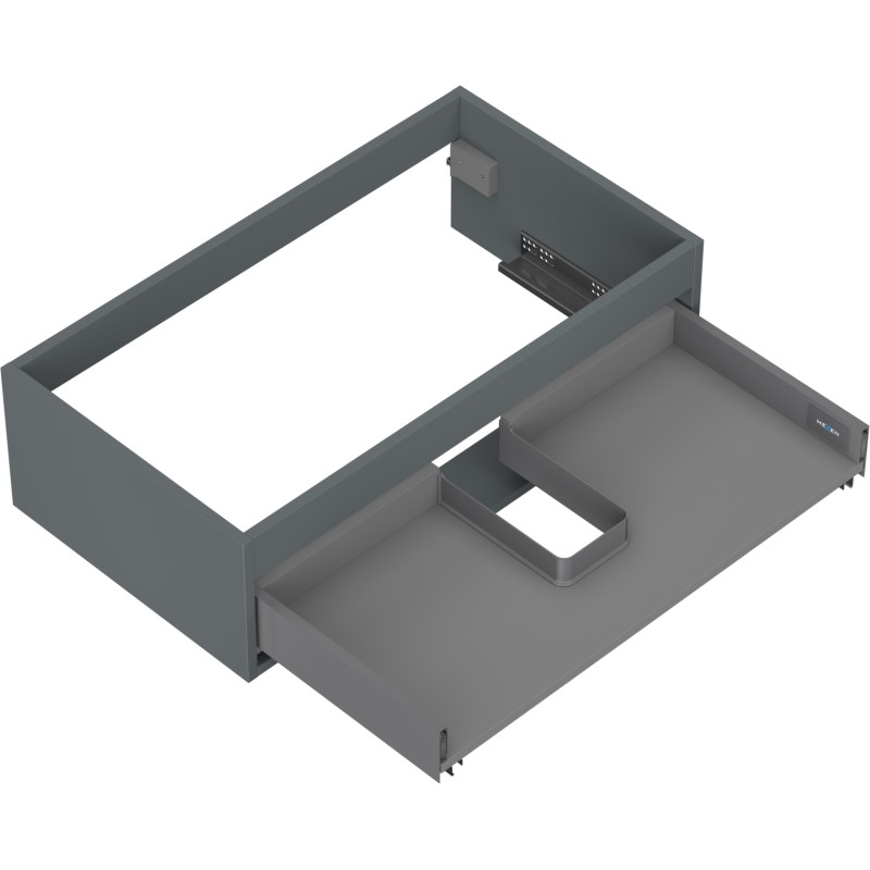 Mexen Box-A valamualuse kapi korpus 80 cm, 1 sahtel, matt grafiit - 91AX0-0800-235-1-66