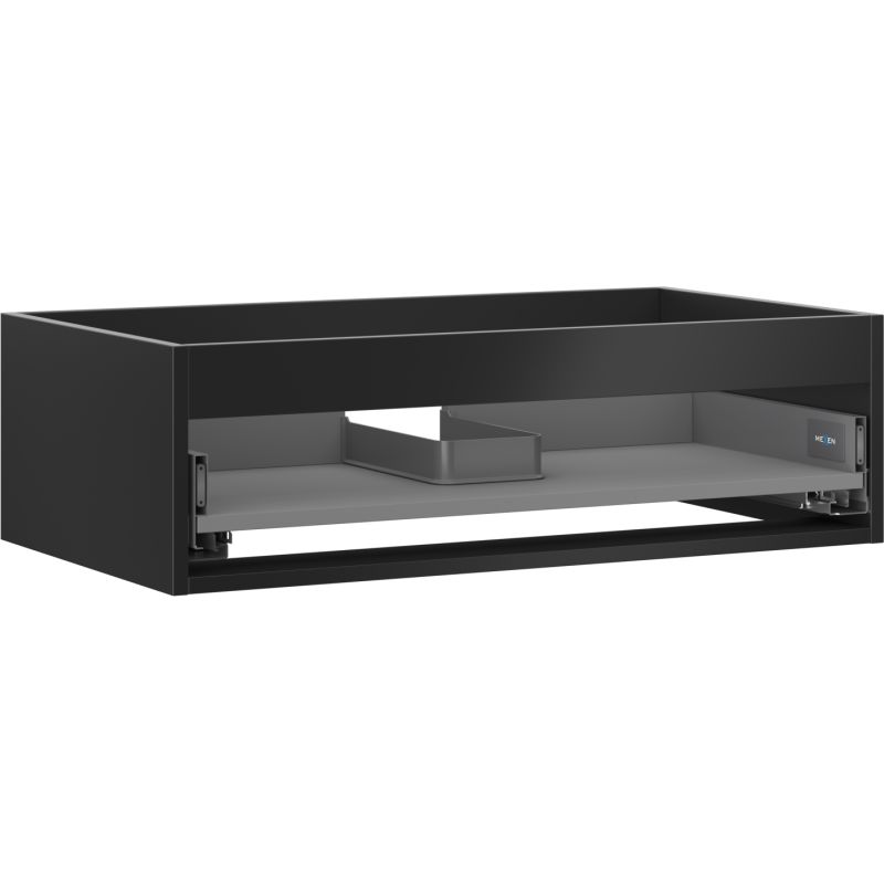 Mexen Box-A cabinet carcass under sink 80 cm, 1 drawer, matte black - 91AX0-0800-235-1-71