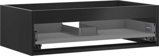Mexen Box-A cuerpo del gabinete para lavabo 80 cm, 1 cajón, negro mate - 91AX0-0800-235-1-71