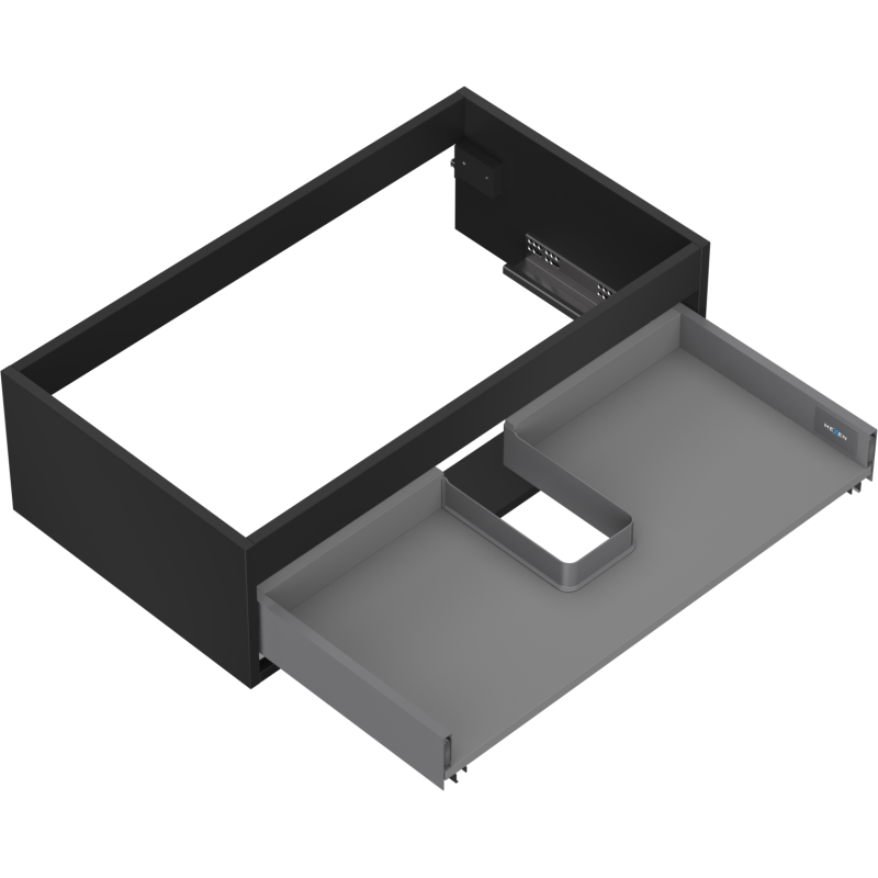 Mexen Box-A allaskaapin runko 80 cm, 1 laatikko, musta matta - 91AX0-0800-235-1-71