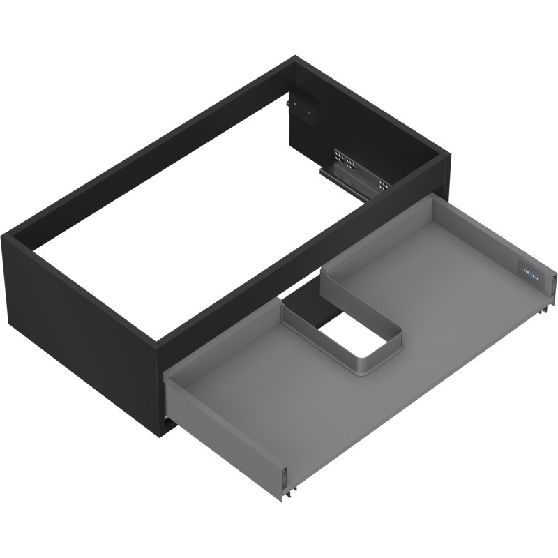 Mexen Box-A valamukapi karkass 80 cm, 1 sahtel, must matt - 91AX0-0800-235-1-71
