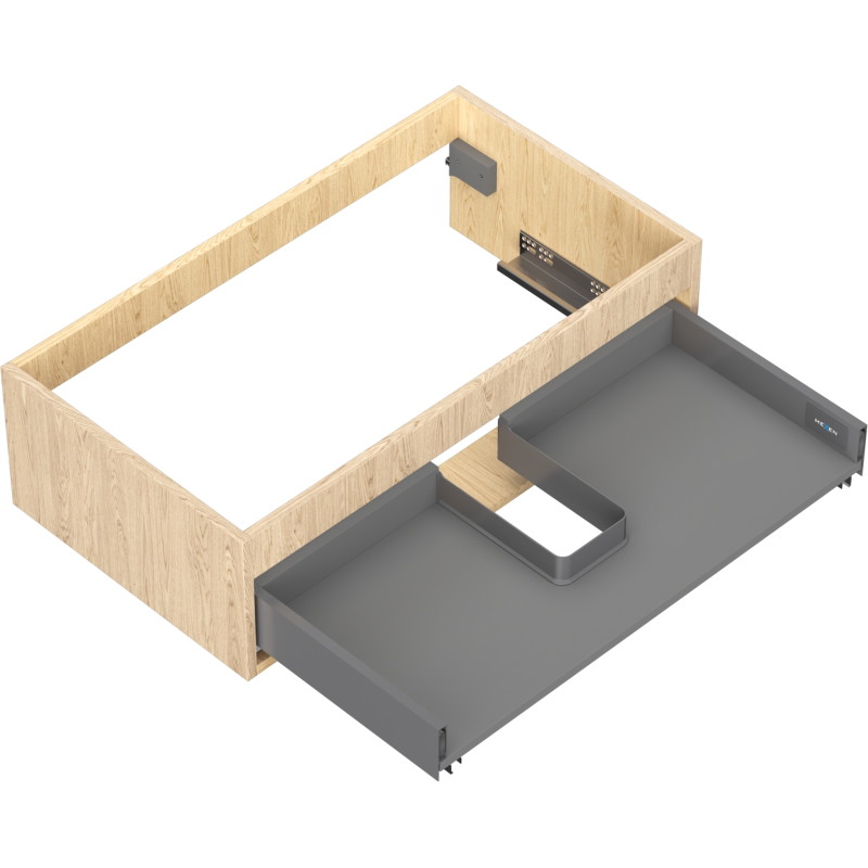 Mexen Box-A valamualuse kapi korpus 80 cm, 1 sahtel, tamm - 91AX0-0800-235-1-81