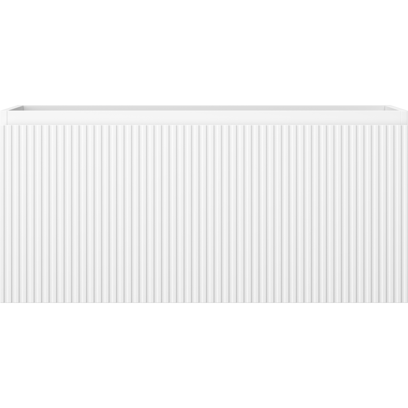 Mexen Rivel mueble de baño para lavabo 100 cm, 1 cajón, ranurado, blanco mate - 91A20-10047-1-BF01