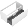 Mexen Rivel Badezimmerschrank für Waschbecken 100 cm, 1 Schublade, geriffelt, weiß matt - 91A20-10047-1-BF01