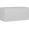 Mexen Rivel Badezimmerschrank für Waschbecken 100 cm, 1 Schublade, geriffelt, grau matt - 91A20-10047-1-BF62