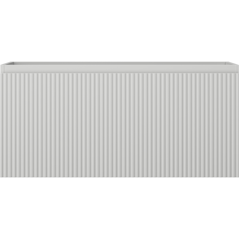 Mexen Rivel bathroom cabinet under-sink 100 cm, 1 drawer, grooved, grey matte - 91A20-10047-1-BF62